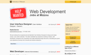 Webdevjobs.missouri.edu thumbnail