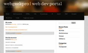 Webgeekpro.wordpress.com thumbnail