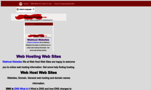 Webhost-websites.com thumbnail