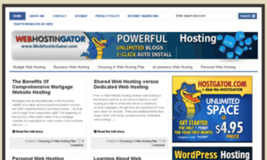 Webhostingator.com thumbnail