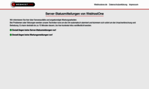 Webhostone-status.de thumbnail