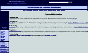 Webhostserver.com thumbnail