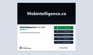 Webintelligence.co thumbnail