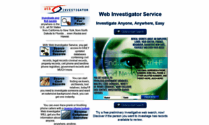 Webinvestigatorservice.com thumbnail