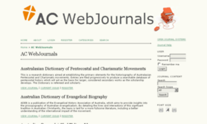 Webjournals.ac.edu.au thumbnail