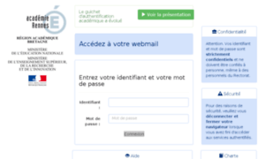 Webmail.ac-rennes.fr thumbnail
