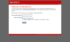Webmail.aliencamel.com thumbnail