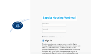 Webmail.baptisthousing.org thumbnail