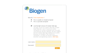 Webmail.biogen.com thumbnail