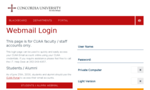 Webmail.cuaa.edu thumbnail