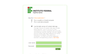 Webmail.ifes.edu.br thumbnail