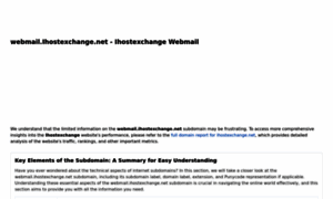 Webmail.ihostexchange.net.ipaddress.com thumbnail