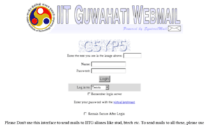 Webmail.iitg.ac.in thumbnail