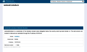 Webmail.licindia.in.ipaddress.com thumbnail