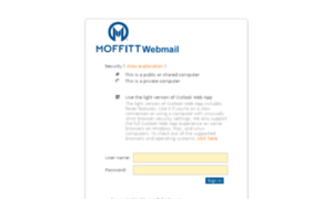 Webmail.moffitt.org thumbnail