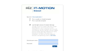 Webmail.riz-itmotion.de thumbnail