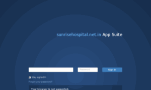 Webmail.sunrisehospital.net.in thumbnail