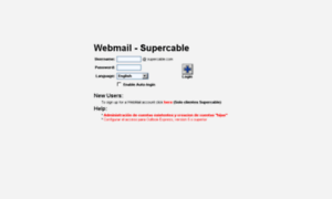 Webmail.supercable.com thumbnail
