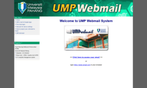 Webmail.ump.edu.my thumbnail