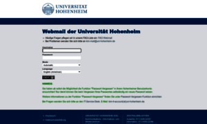 Webmail.uni-hohenheim.de thumbnail