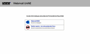 Webmail.unine.ch thumbnail