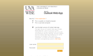 Webmail.uvawise.edu thumbnail