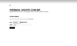 Webmail.wgate.com.br thumbnail