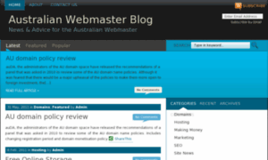 Webmasterblog.com.au thumbnail