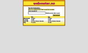 Webmeter.no thumbnail