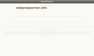 Webproxyserver.info thumbnail