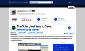 Webripper.software.informer.com thumbnail