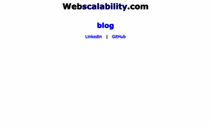 Webscalability.com thumbnail