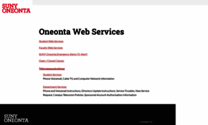Webservices.oneonta.edu thumbnail