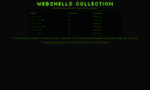 Webshells-collection.com thumbnail