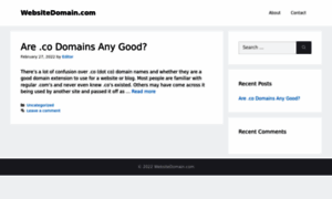 Websitedomain.com thumbnail