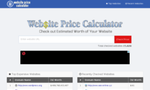 Websitepricecalculator.info thumbnail