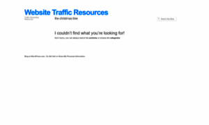 Websitetrafficresources.wordpress.com thumbnail