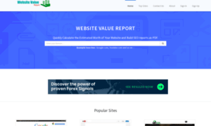 Websitevalue.report thumbnail