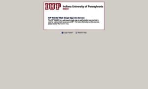 Webso.iup.edu thumbnail