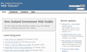 Webstandards.govt.nz thumbnail