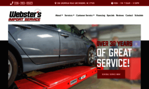 Webstersautoservice.com thumbnail