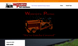 Websterspaving.com thumbnail