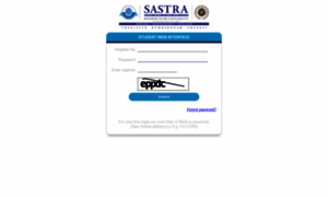 Webstream.sastra.edu thumbnail