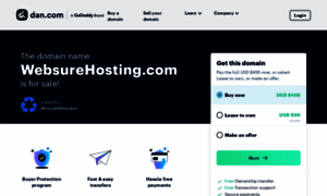 Websurehosting.com thumbnail