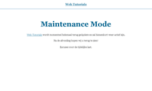 Webtutorials.be thumbnail