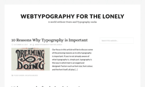 Webtypographyforthelonely.com thumbnail