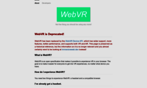 Webvr.info thumbnail