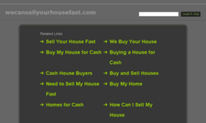 Wecansellyourhousefast.com thumbnail