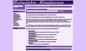 Wechseljahre-klimakterium.de thumbnail