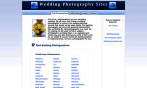 Weddingphotographysites.com thumbnail